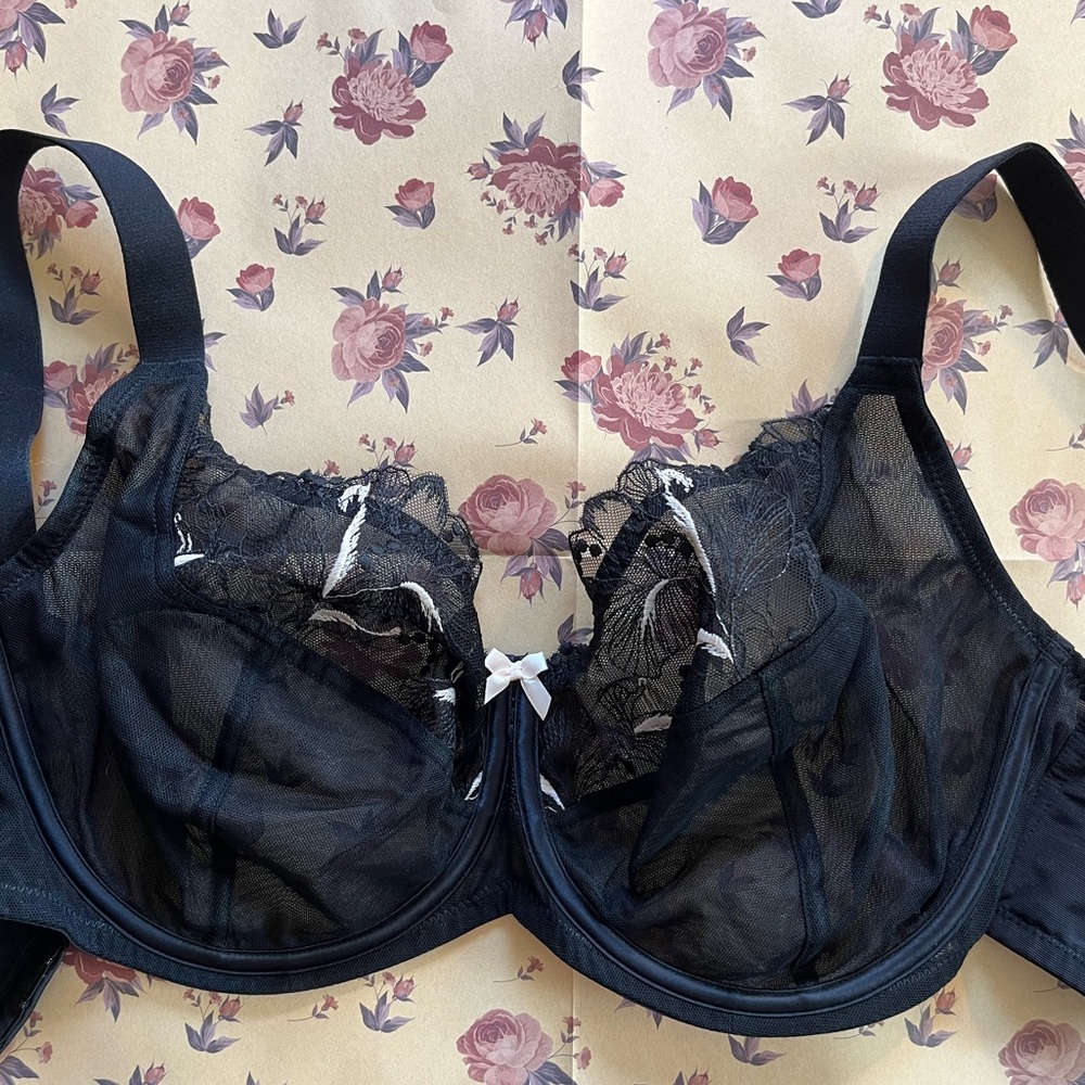 Understance Penny Flexwire Unpadded 34H Pretty black & pink